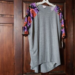 Lularoe Irma Medium Halloween roses spider web